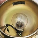 4 large golden ball spots, space age 60 70's. concord wall light on rails