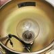 4 large golden ball spots, space age 60 70's. concord wall light on rails