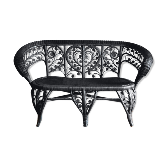 Banquette rotin Peacock
