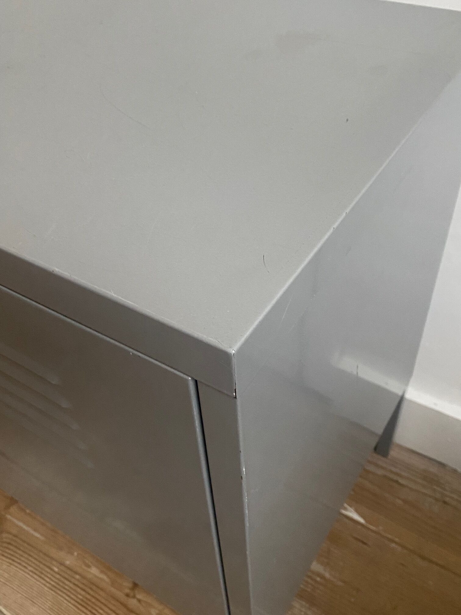 Iconic vintage cabinet Ikea PS gray color