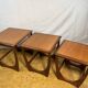 Mid- century retro vintage teak nest of tables by g plan 1960 Danish Design