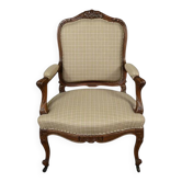 Louis XV style beechwood armchair – mid-19th century