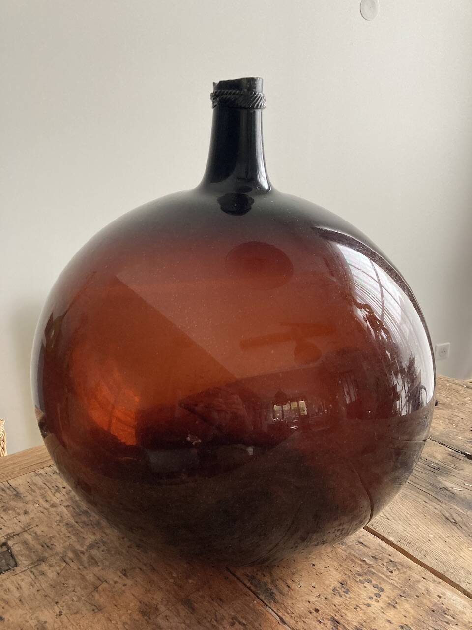 Amber demijohn 50l late 19th century
