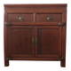 Antique painted 2  door cabinet qith 2  drawers, 1910