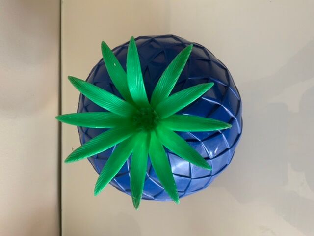 Vintage blue pineapple ice cube tray