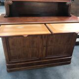 Buffet deux corps anglais en acajou