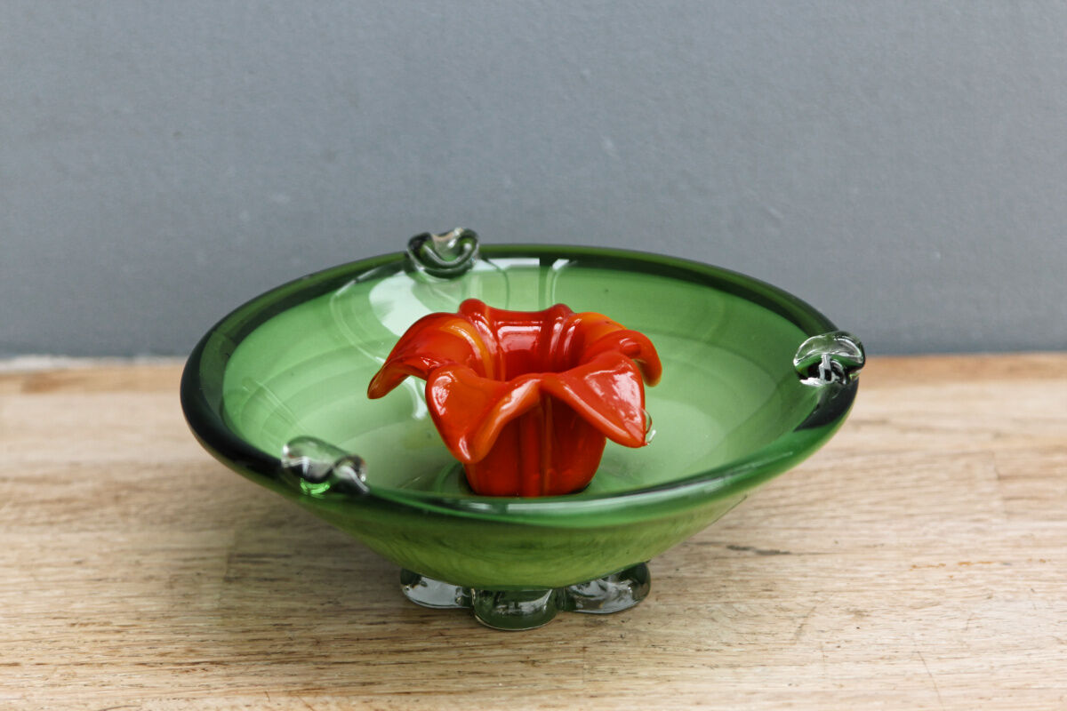 Ashtray - empty glass pocket of Murano