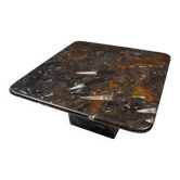 Small vintage fossilised coffee table, 1970s.
