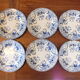 6 assiettes à dessert Creil et Montereau service Flora
