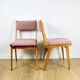 Vintage fuchsia boucle chairs - set of 6