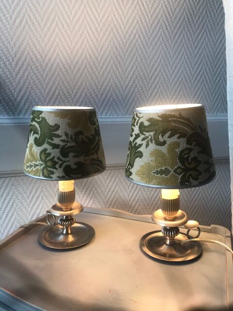 Pair of old bedside lamps
