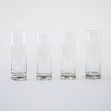 Set of glasses, Hollywood Regency style, 1970s, made in Italy
