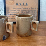 Set of 2 stoneware mugs