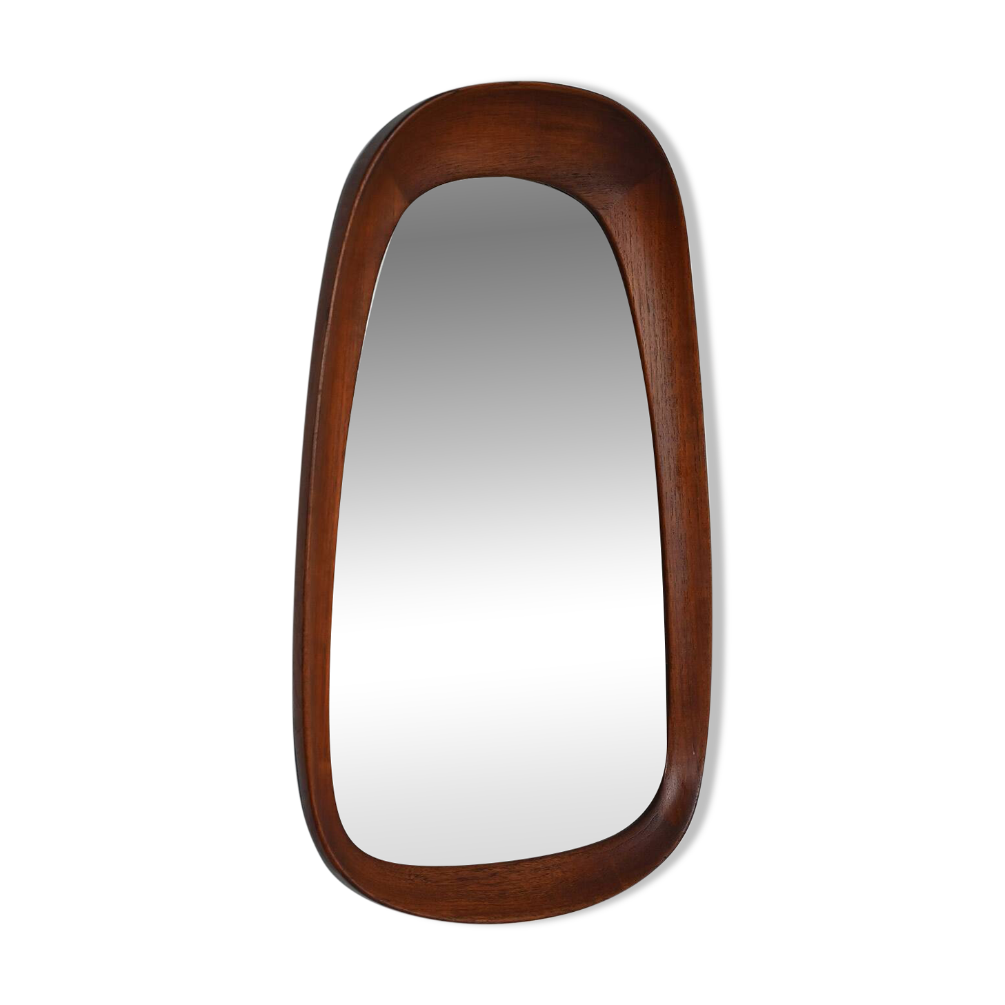 Swedish G&T oval mirror in teak
