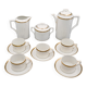 Art Déco Porcelain Coffee Set „Modern”, Porzellanfabrik Merkelsgrün