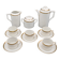Art Déco Porcelain Coffee Set „Modern”, Porzellanfabrik Merkelsgrün
