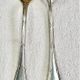 6 oyster forks Christofle crossed ribbons silver metal
