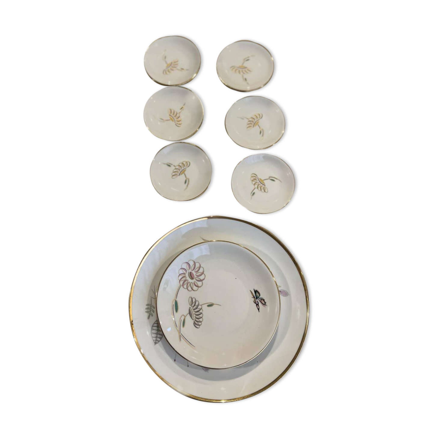 60s porcelain plate sets