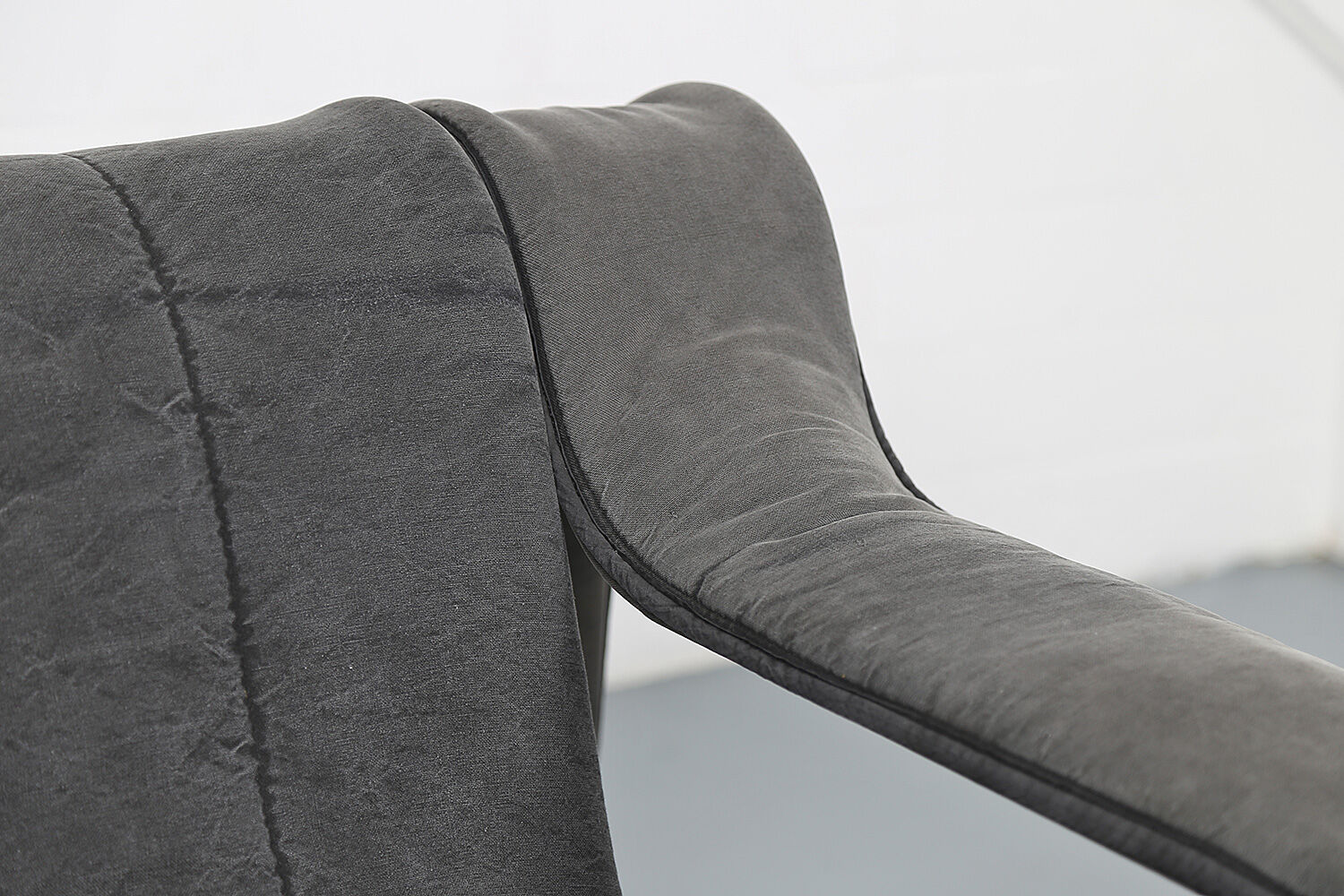 Danish design KEBE steeltube graphic upholstered lounge chair