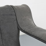 Danish design KEBE steeltube graphic upholstered lounge chair