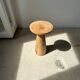 Side table, end of sofa in natural mango monoxyl conical tray H:50cm
