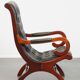 Green Cowhide Leather English Chesterfield Armchair