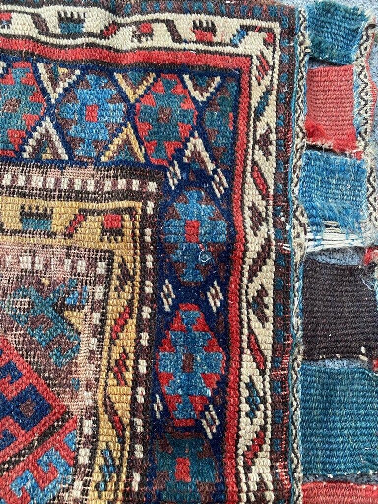 Antique Shahsavand tribal horse cover mat 105x95 cm