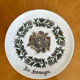 Ensemble de 5 assiettes à fromage Gien vintage