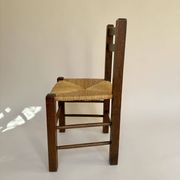 Set de quatre chaises paysannes paillées