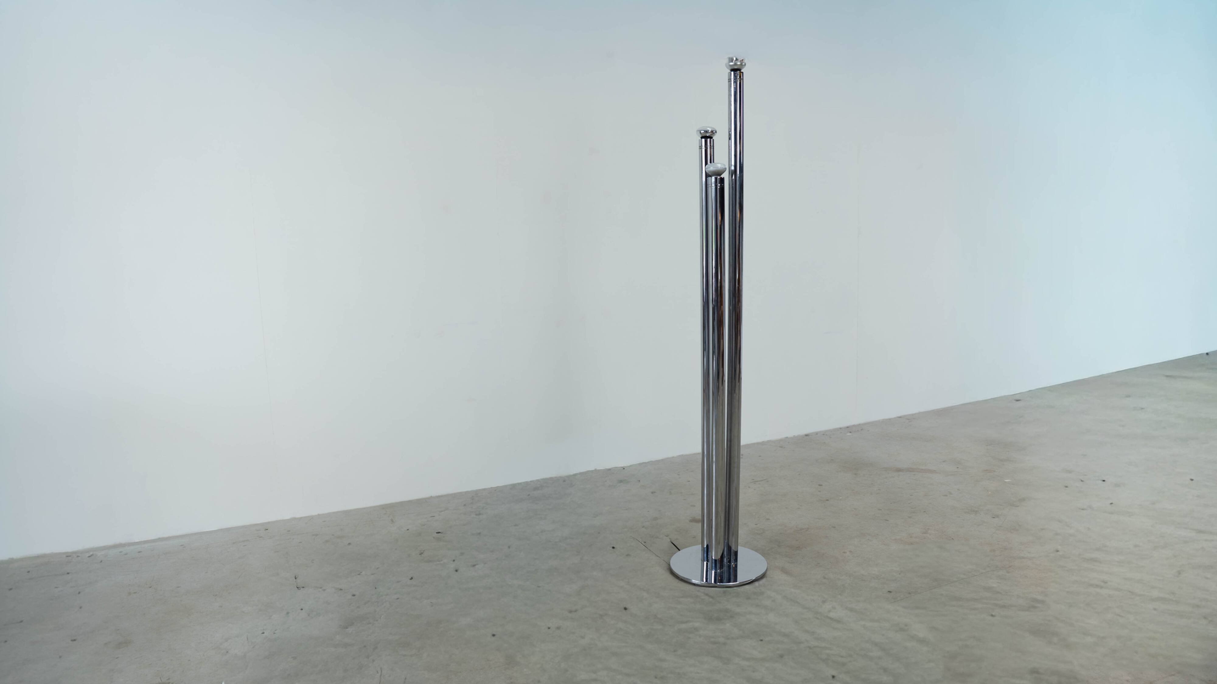Italian chrome floor lamp