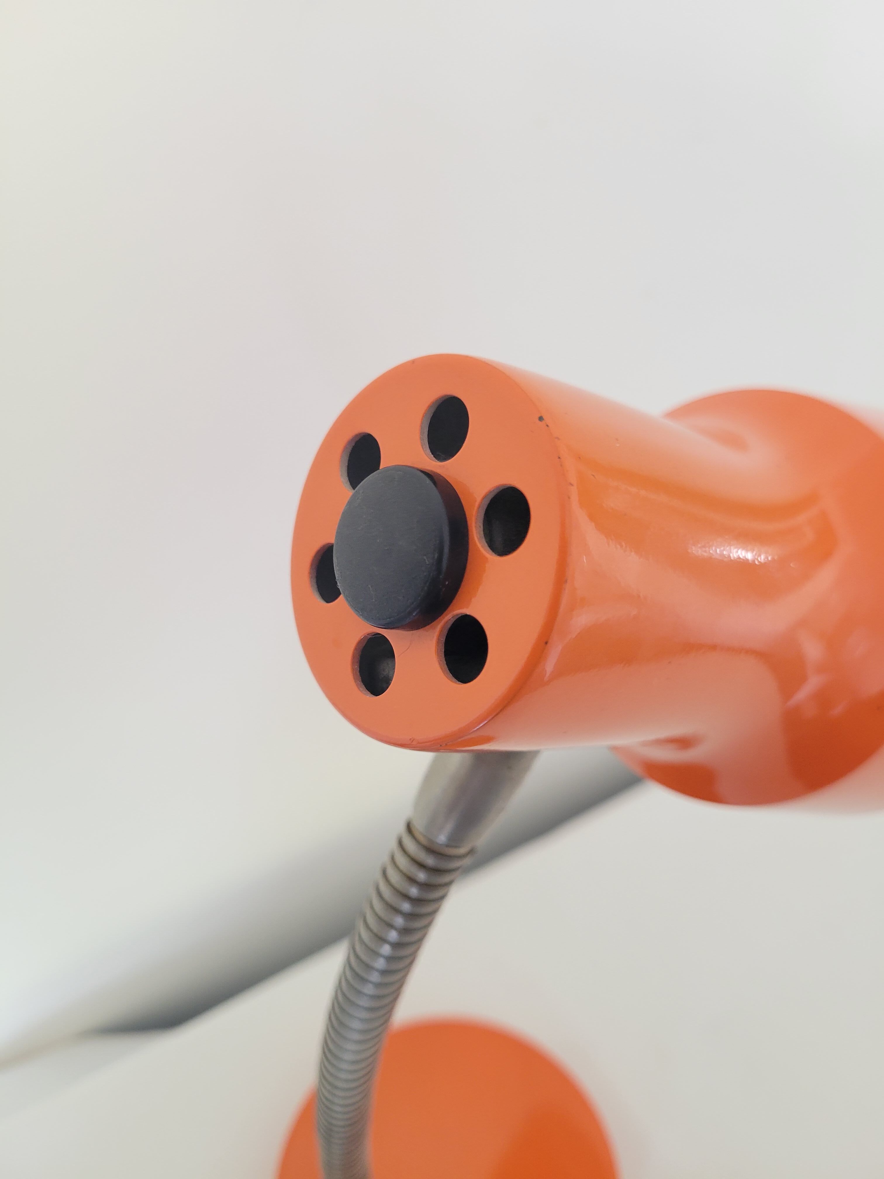 Flexible desk lamp orange