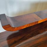 Art deco dining room sideboard in briar with upstand, 1940s