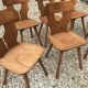 Set of 6 vintage brutalist chairs 1960-1980