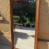 Walnut bevelled mirror 1900