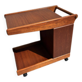 Bornholm teak bar cabinet table with shelf, Denmark, 1970s