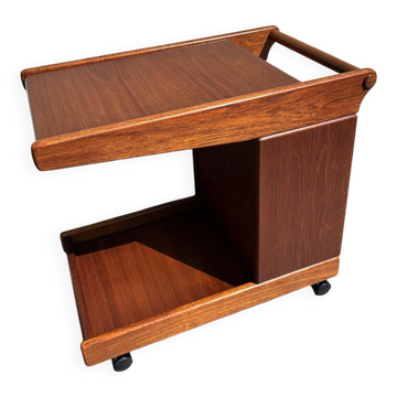 Bornholm teak bar cabinet table with shelf, Denmark, 1970s