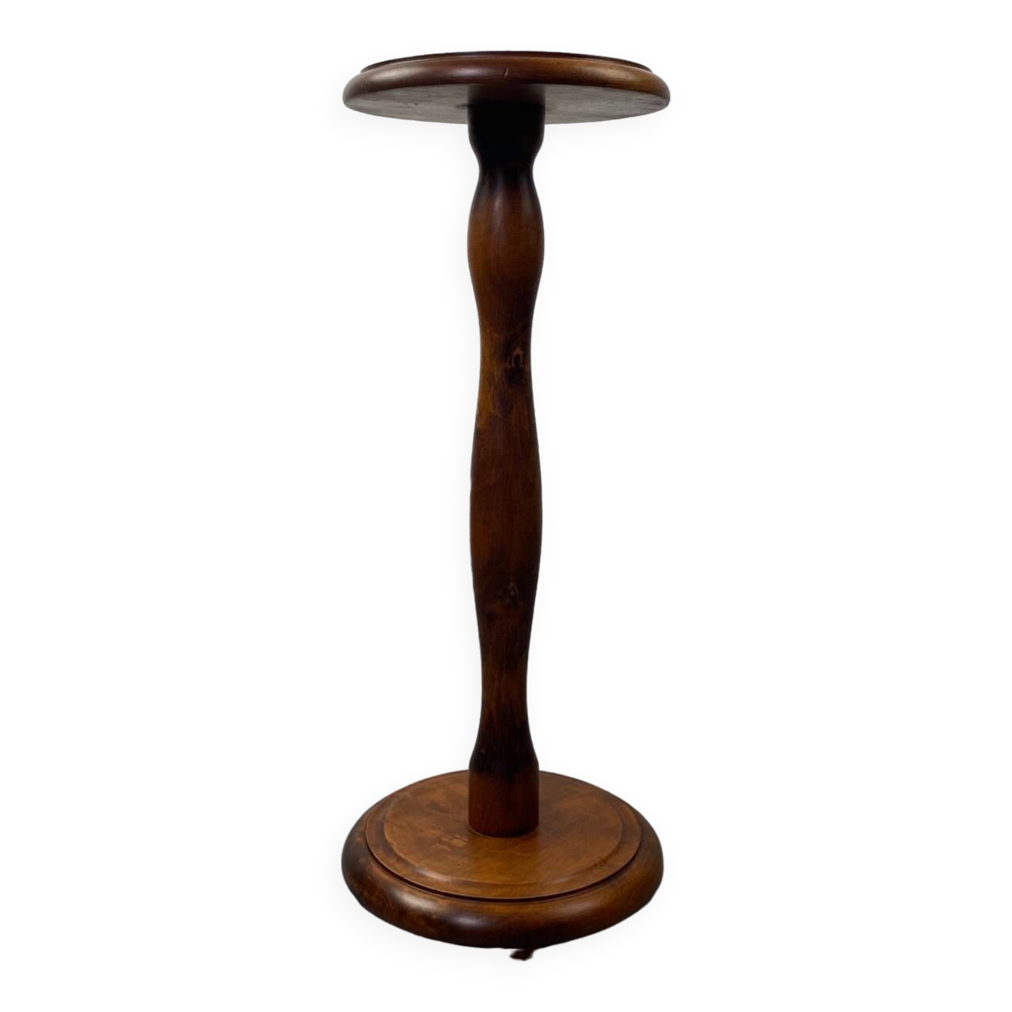 Wooden pedestal table