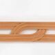 Vincent Gonzalez: sculpted wall lamp in bent wood, 1970s design.