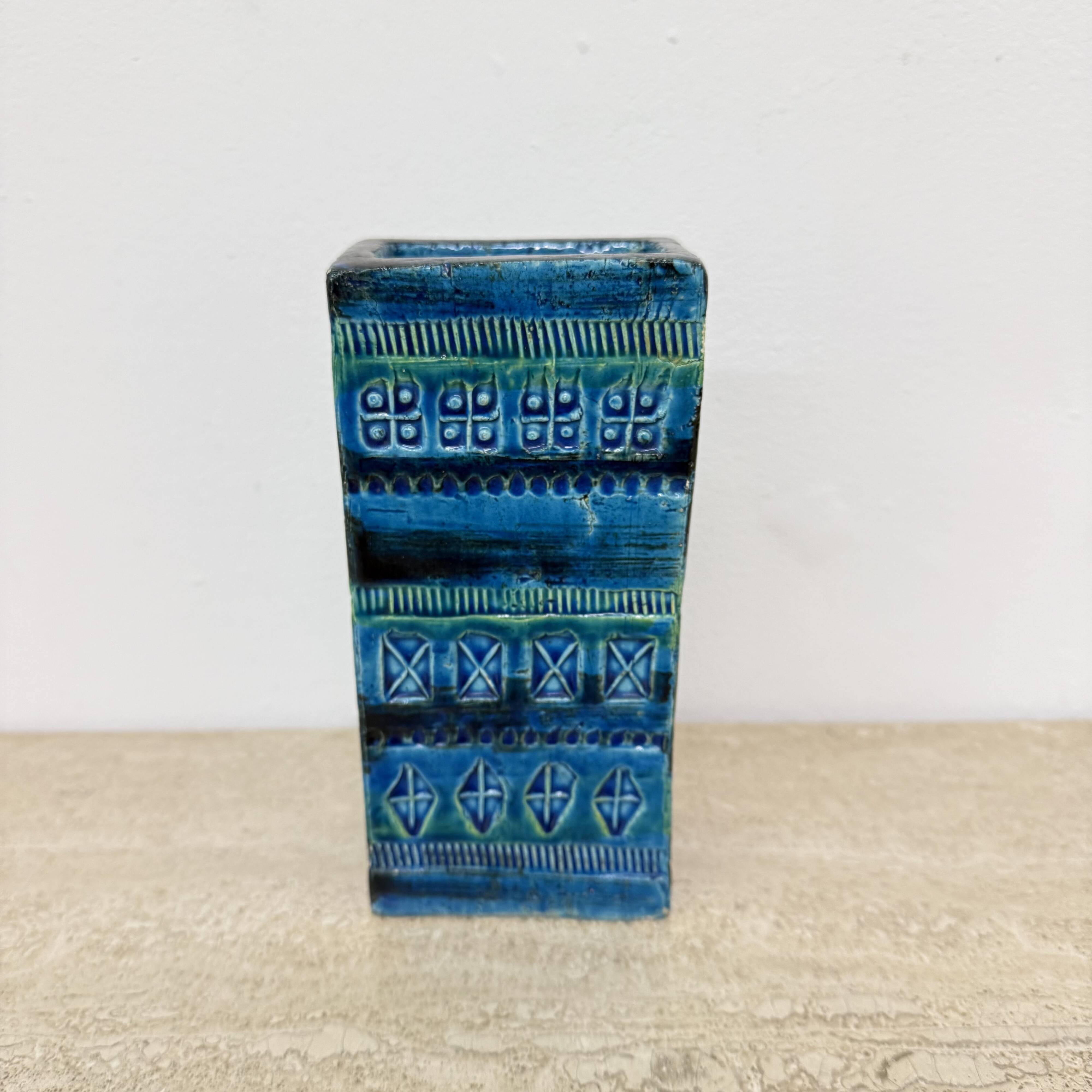 Vintage Bitossi Italian ceramic vase , 1970s