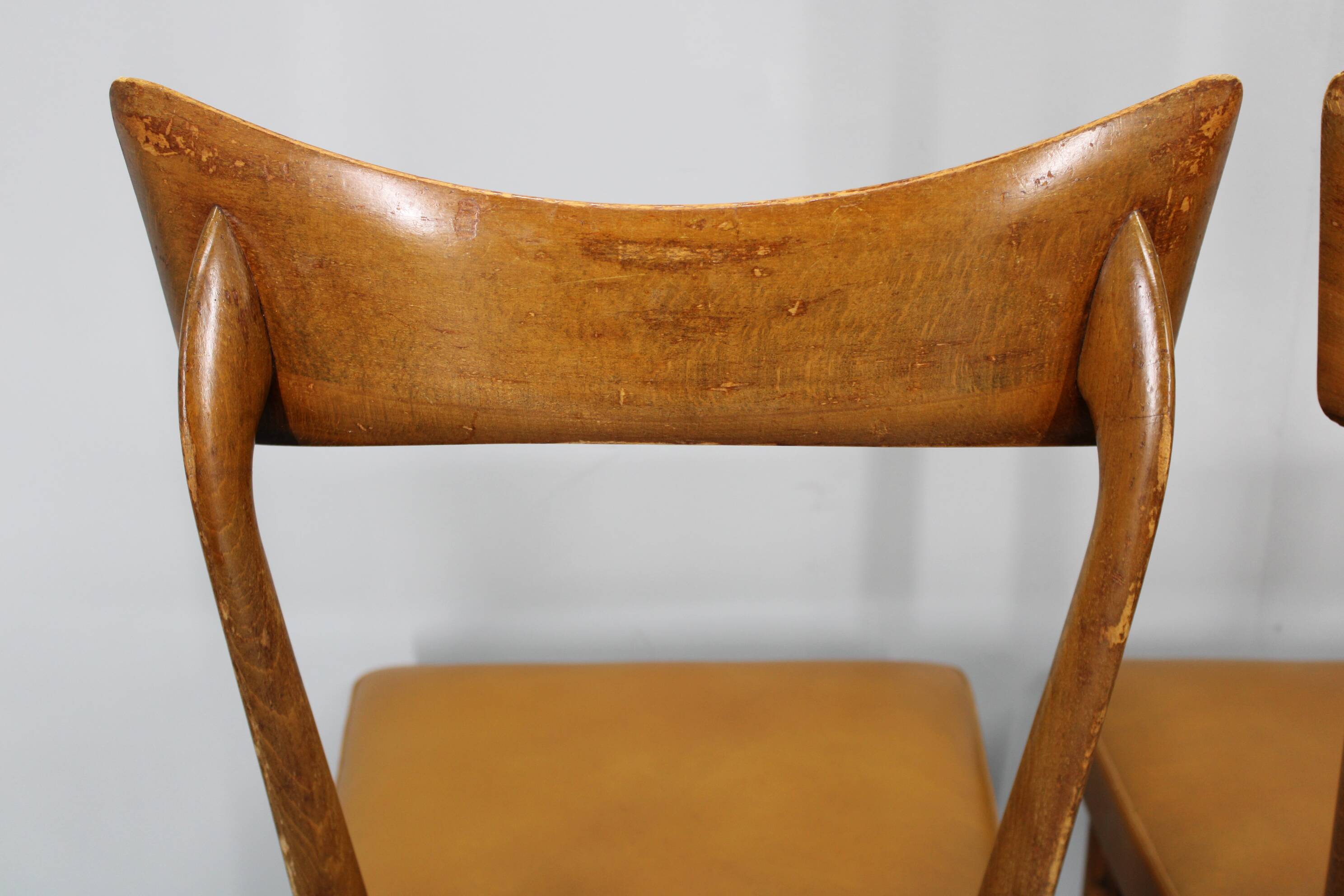 1950s Set of Four Italian Dining Chairs