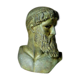 Statue grecque grec copie musée antiquité résine patine bronze zeus poséidon
