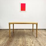 Mid-Century Modern Extendable Dining Table in Oak Wood by H.W. Klein for Bramin, 1960
