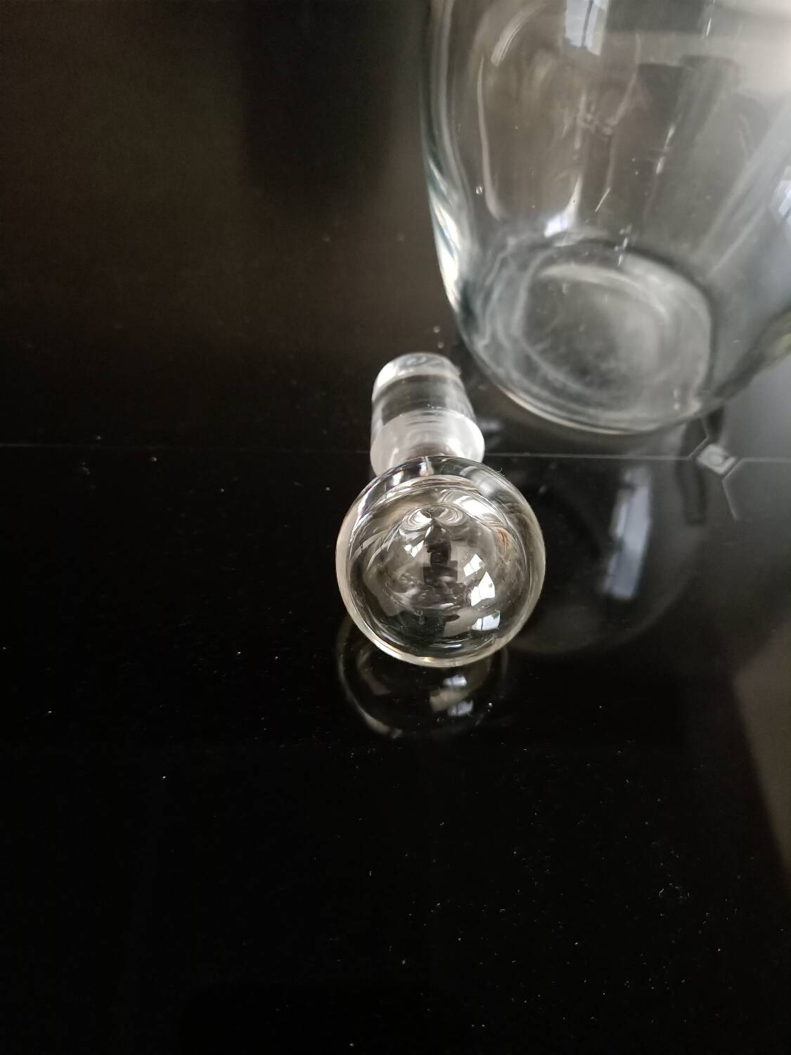 Art Deco glass carafe