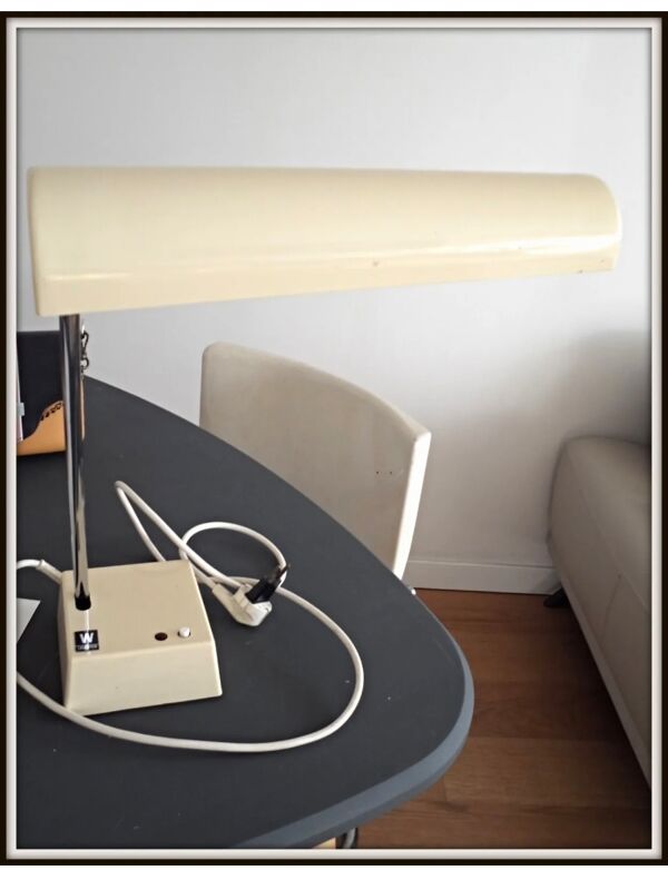 Lampe bureau wolfgang tuempel odette 1960 Waldman luminaire light vintage design