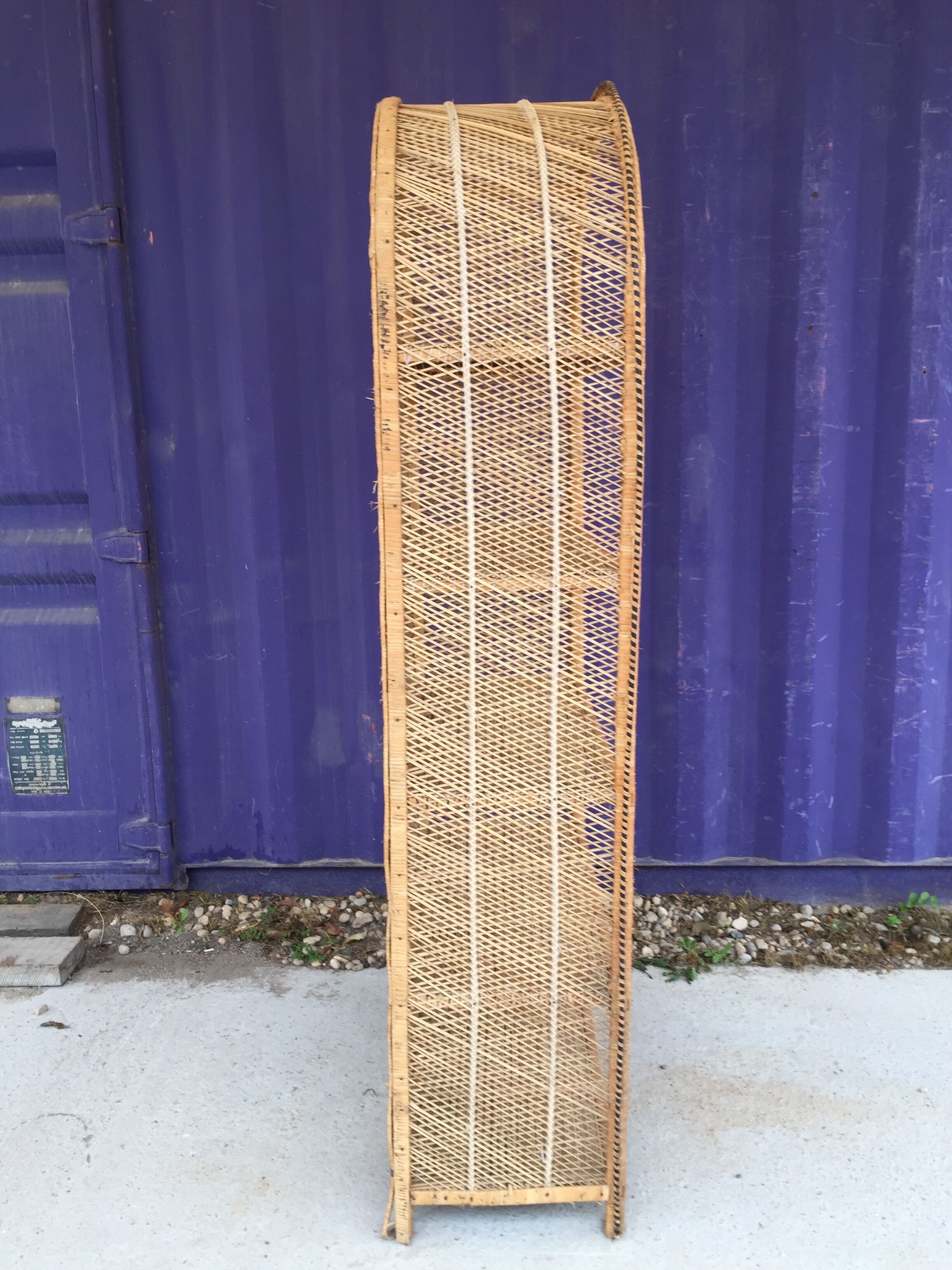 Large-style wicker shelf "Emmanuelle"