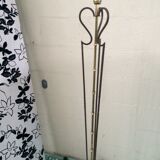 Lamppost twisted wrought iron and brass vintage
