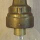 Old French Heavy Cast Bronze Marine Nautical Wall Light Glass Ball Shade 5101