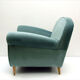 Armchair in velvet 1950s