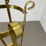 Porte-parapluies en laiton de style Hollywood Regency, Italie, années 1970