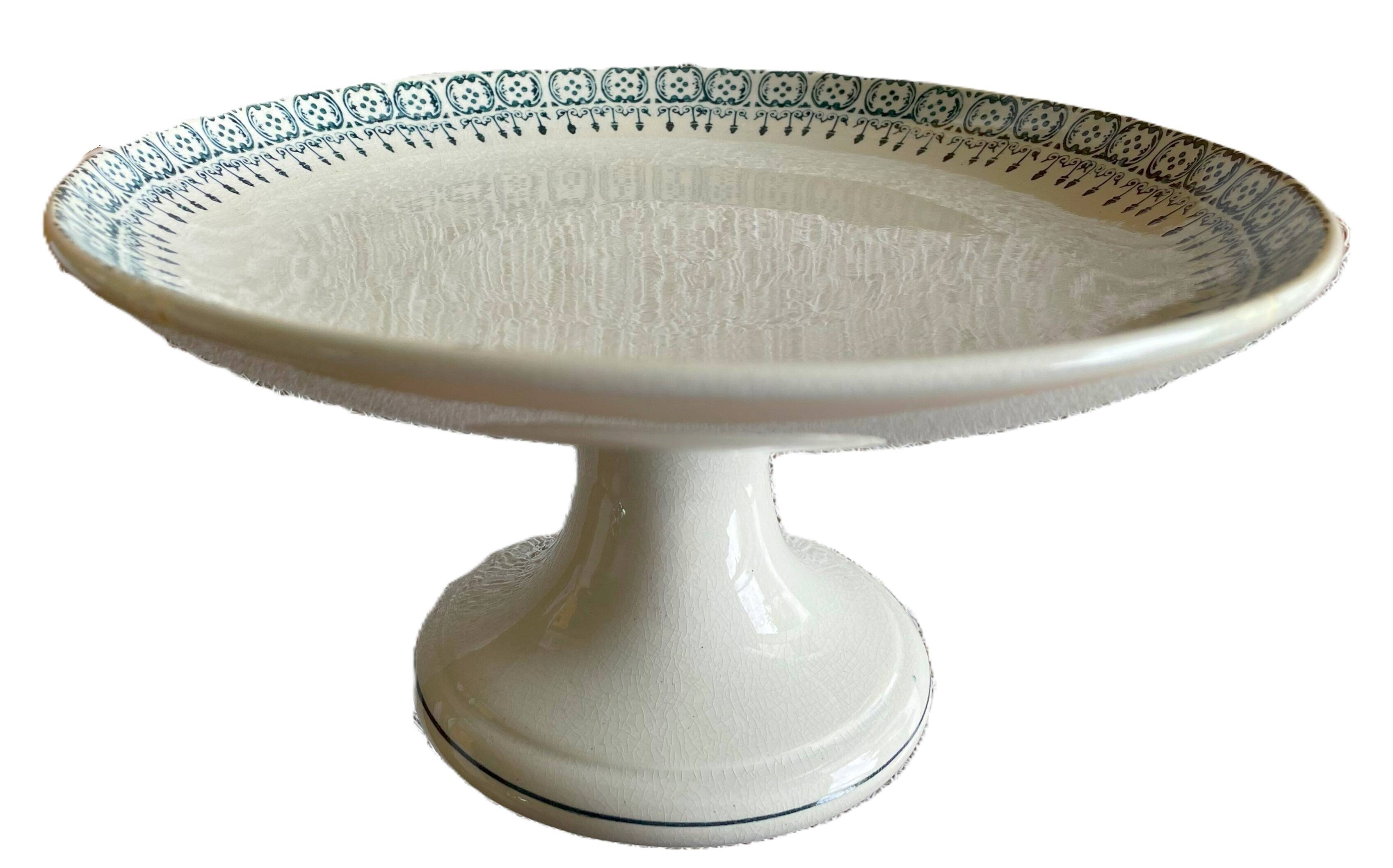 Antique earthenware fruit bowl from Saint-Amand (North)